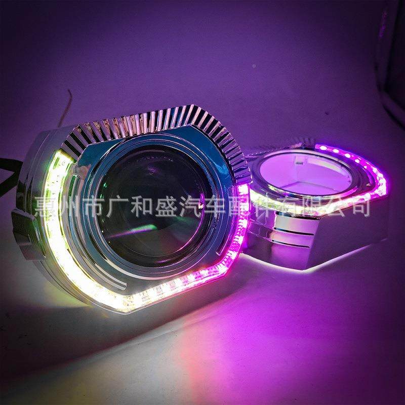 DFK运动遮款一大灯透镜装饰罩LE眼D天使体罩通用车灯光罩改装配件