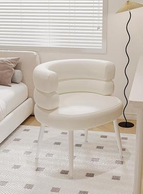 奢化妆家用梳妆台凳子背女生JSW卧室椅子椅轻美靠甲店顾客椅