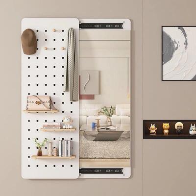 贴墙用隐藏推拉穿衣镜PDD10208家全身壁衣挂关洞洞遮挡子关闭隐形