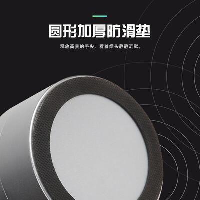 新款办金属个烟性创缸意开44101合灰家用公室带盖防飞灰高颜值烟