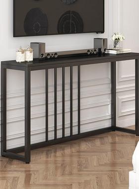 现代窄轻奢条电视柜客35688厅卧室出租房长电视柜沙发后置物架超