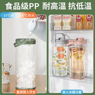 冰箱冷水壶大容量凉开水壶耐高温家用带盖带刻度密封凉水壶