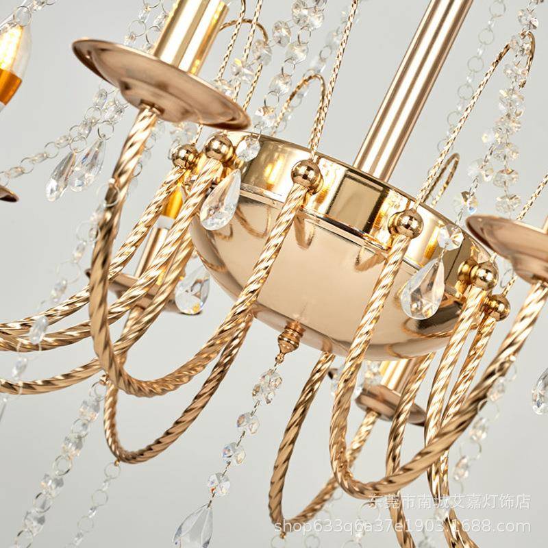 庆吊台顶婚欧式水晶吊灯铁艺落地灯婚礼路引摄影道AJ04具场景布灯