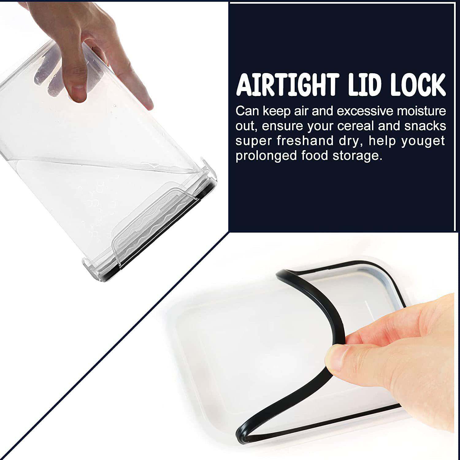 跨境3A6件套房塑透明料40062储物盒不含BP密封盒五谷杂粮方厨形收