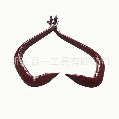 伐木钩原木钳钩木钩吊拖钩重力钩林业61536工原具木材搬运和重工起具