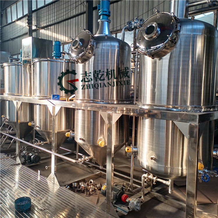 成套山茶油榨油设备 精炼油设备 低温核桃茶籽压榨精炼机 炼油机