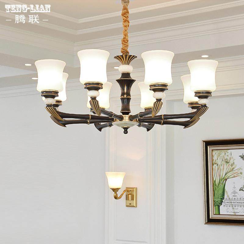 美式全铜卧室餐厅吊灯纯铜客厅书房吊灯简约大气酒店黑刷金灯具,农用物资,其他肥料,淘宝优惠券,粉丝福利购,淘宝优惠卷