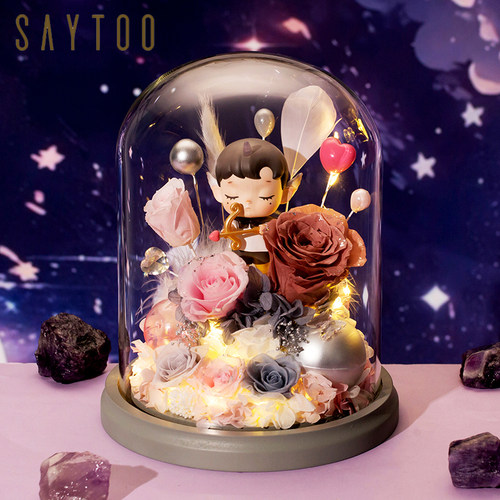 SAYTOO永生花泡泡玛特生日礼物