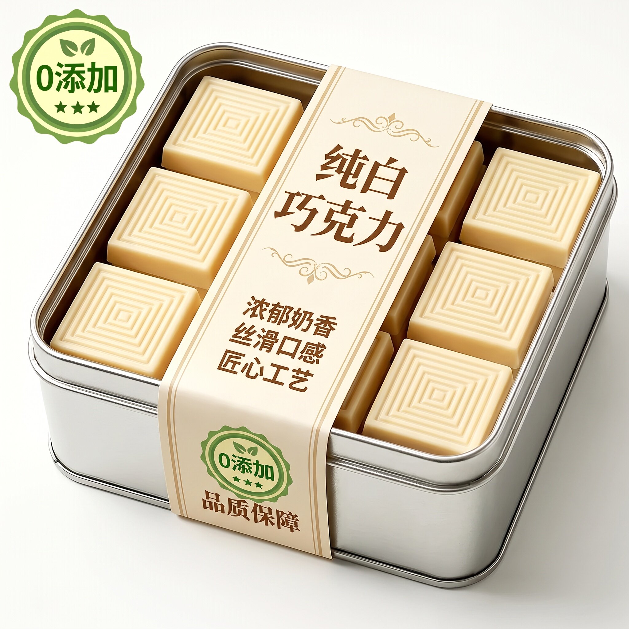 农科院白巧克力烘焙专用纯可可脂原装进口巧克力盒装官方旗舰店