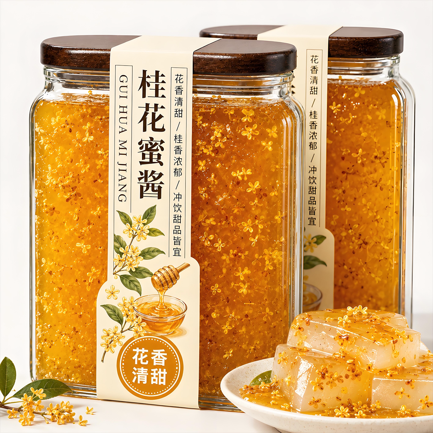 正宗桂花蜜酱0添加官方旗舰店商用咖啡专用冰粉蜂蜜0卡0糖老字号图片