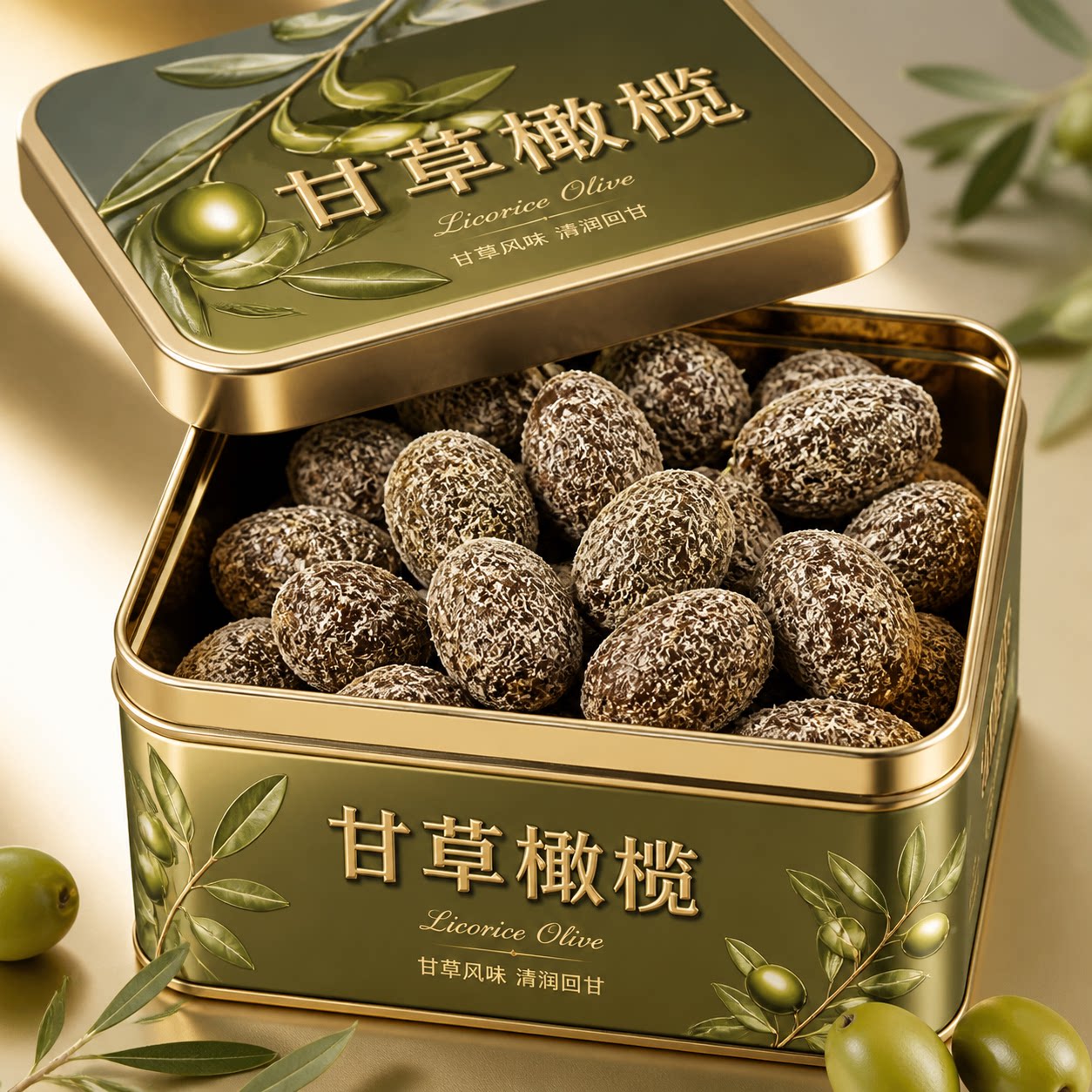 央妈推荐！潮汕特产甘草橄榄官方旗舰店九制正宗老字号500g果干