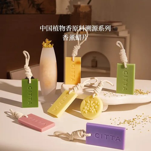 CITTA西苔龙井茶香衣橱香薰蜡片持久留香家居衣柜香氛香挂去异味