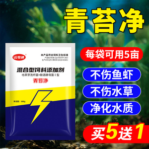 青苔净水产养殖青苔清除剂小龙虾蟹鱼塘除藻清理神器青苔分解酶