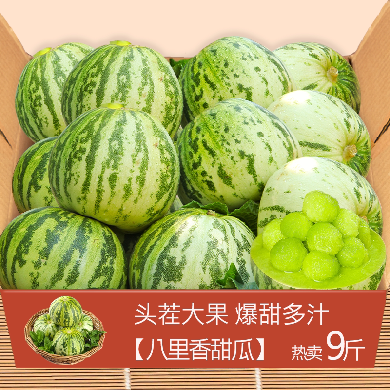 花美人八里香香瓜5斤甜瓜新鲜水果整箱小瓜白糖罐京蜜哈3密瓜包邮