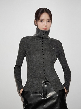 arioseo品艾诺丝官方旗舰店2025冬绵羊毛翻领针织衫毛衣AR804111