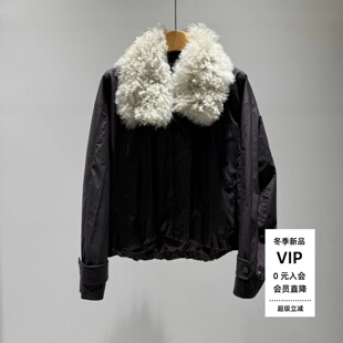 品艾诺丝官方旗舰店国内代购2026冬款毛领短款羽绒服A215510