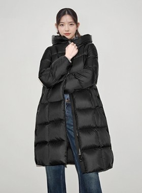 arioseo品艾诺丝官方旗舰店2025冬新款宽松中长款羽绒服AR004166