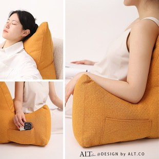 靠枕床头软包孕妇护颈护腰靠垫大靠背沙发卧室床上飘窗看书可拆洗