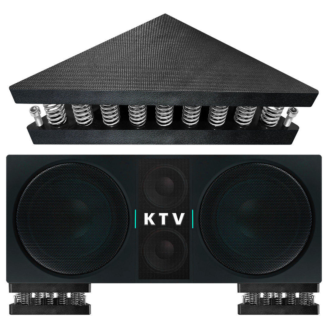 LiveHouse酒吧KTV低音炮减震器音箱防震底座音响弹簧防共振隔音垫