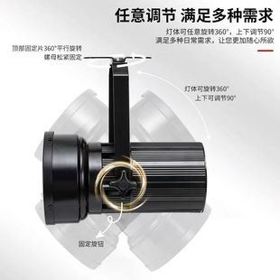 LED120W展会灯展览展厅大炮灯大功率车展展馆金卤灯聚光三色射灯