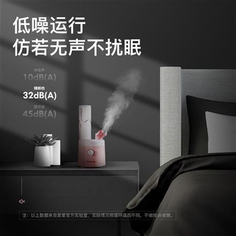 加湿器迷你家用静音卧室办公室桌面小型矿泉水瓶可携式空气空