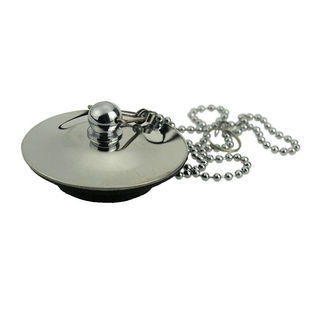 浴缸配件热卖特加厚304不锈钢塞子菜盆木桶排水器堵头下水带链条