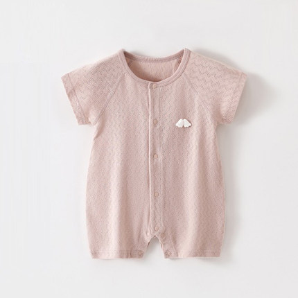 【撤柜专区】品牌专柜婴儿衣服夏装对开连体衣薄款长袖打底纯棉
