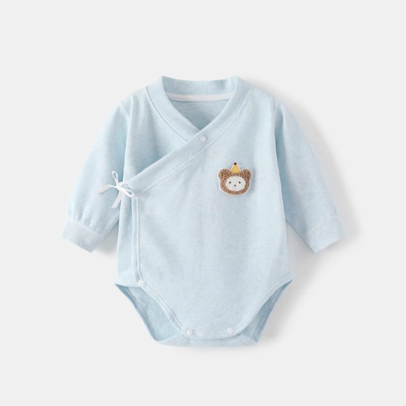 【撤柜专区】品牌专柜宝宝连体衣长袖三角包屁衣春秋纯棉加厚打底