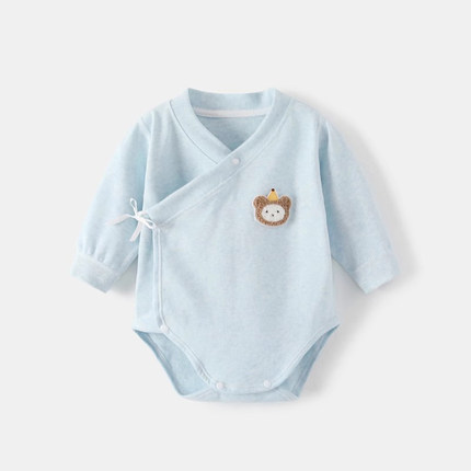 【撤柜专区】品牌专柜宝宝连体衣长袖三角包屁衣春秋纯棉加厚打底