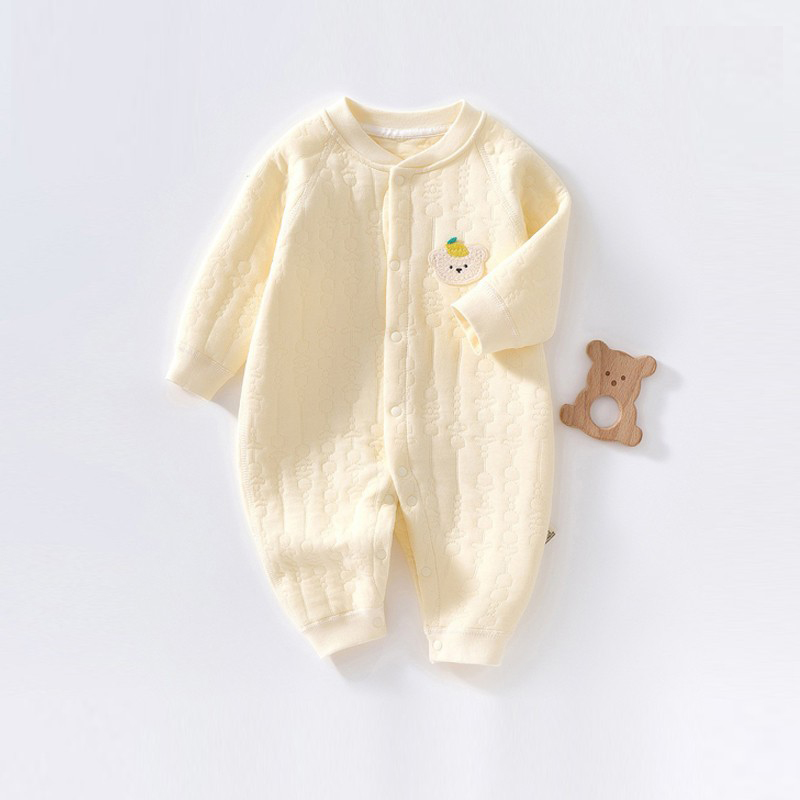 【撤柜专区】品牌专柜新生婴儿衣服加厚连体衣夹棉保暖哈衣秋冬季
