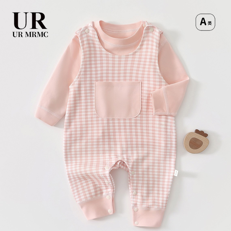 【撤柜专区】品牌专柜婴儿衣服秋装连体衣超萌可爱外出服背带裤套