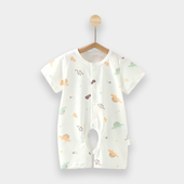 撤柜专区 品牌专柜婴儿连体衣夏装 开档薄款 纯棉短袖 可爱哈衣