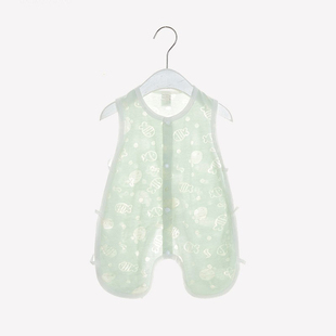 【撤柜专区】品牌专柜琵琶衣夏季薄款新生儿无袖镂空护肚吊带背心