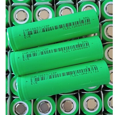 全新A品亿纬18650锂电池动力EVE25P2500mAh12C高倍率电动工具电池