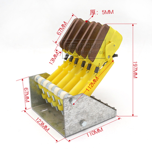 C型滑触线组合式集电器 无锡排式滑线集电器 行车受电器 导电滑块