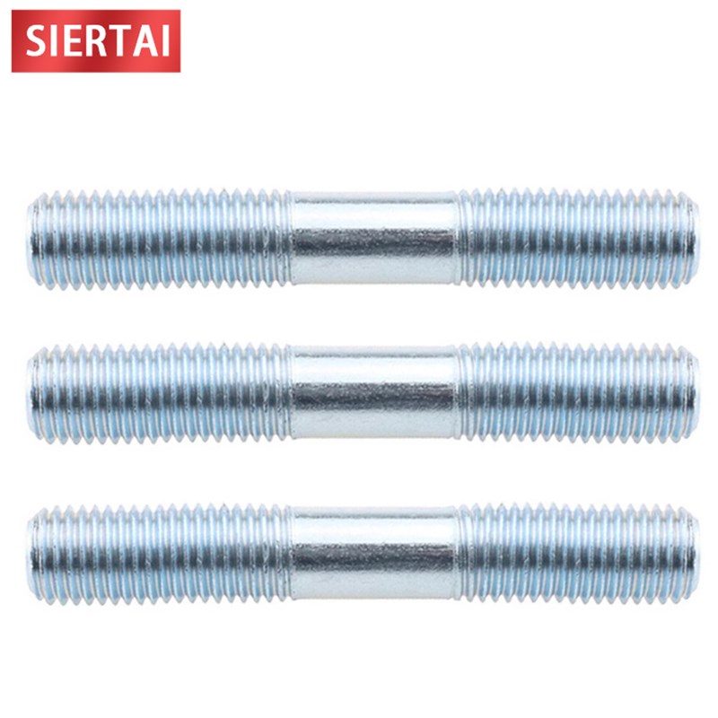 8.8级镀锌双头螺丝高强度双头螺栓俩头牙棒等长螺丝M10121416M30