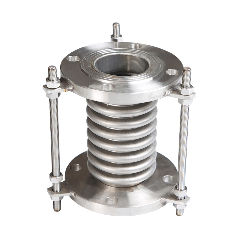 304不锈钢法兰式拉杆补偿器真空波纹管膨胀节伸缩节船用管道连接