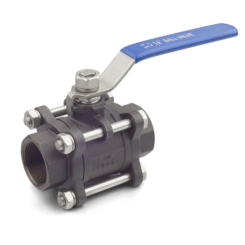 WCB铸钢碳钢三片式内螺纹丝扣/对焊接球阀Q61F/Q11F-16/25/40/64C