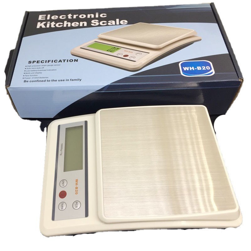 威衡WH-B20电子计数小台秤10kg-1g厨房秤 电子称天平烘焙家用商用