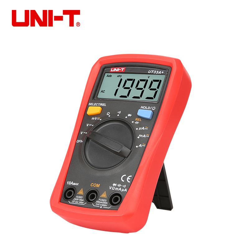 UNI-T优利德UT33A+/UT33Bx+/UT33C+/UT33D+数字万用表高精度万能