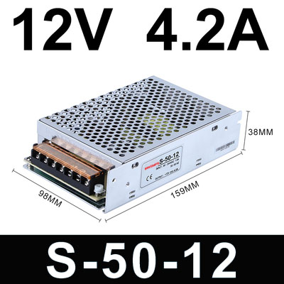 明玮350W400W500W12Vu24V工业5V监控12v变压器直流开关电源行动电