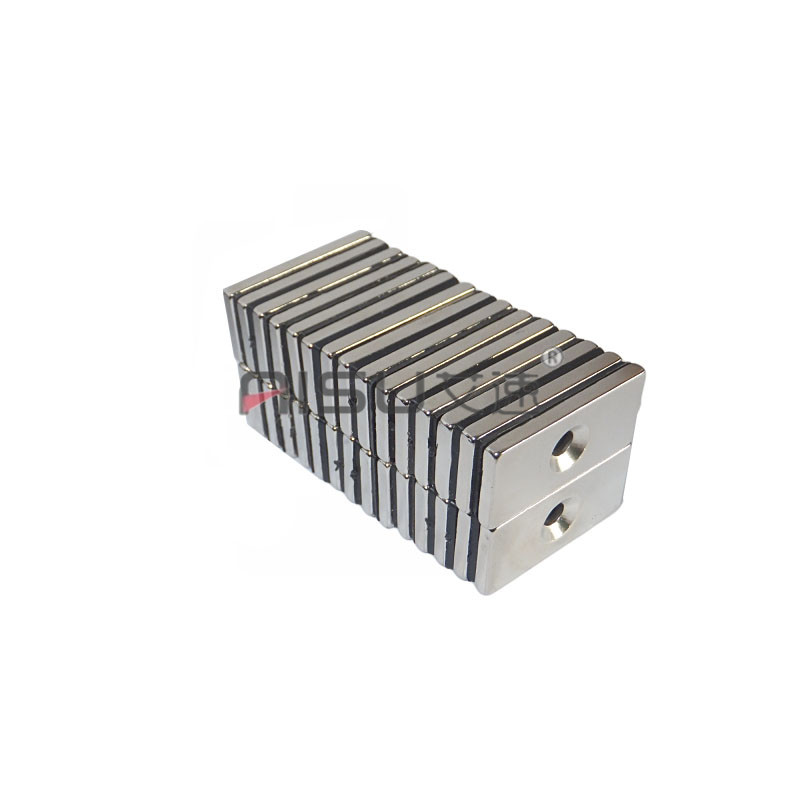 长方形磁铁吸铁石强磁20X10X3/4/5/10/15/20/30/40/50沉孔4/5MM