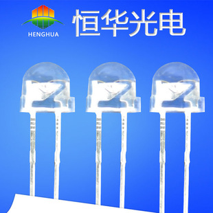 插件灯珠f5草帽紫光发光二极管5mm紫光草帽灯高亮led光源三安灯芯