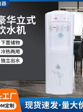 冰热两用饮水机下置储物学校办公室白色立式直饮机现货直供