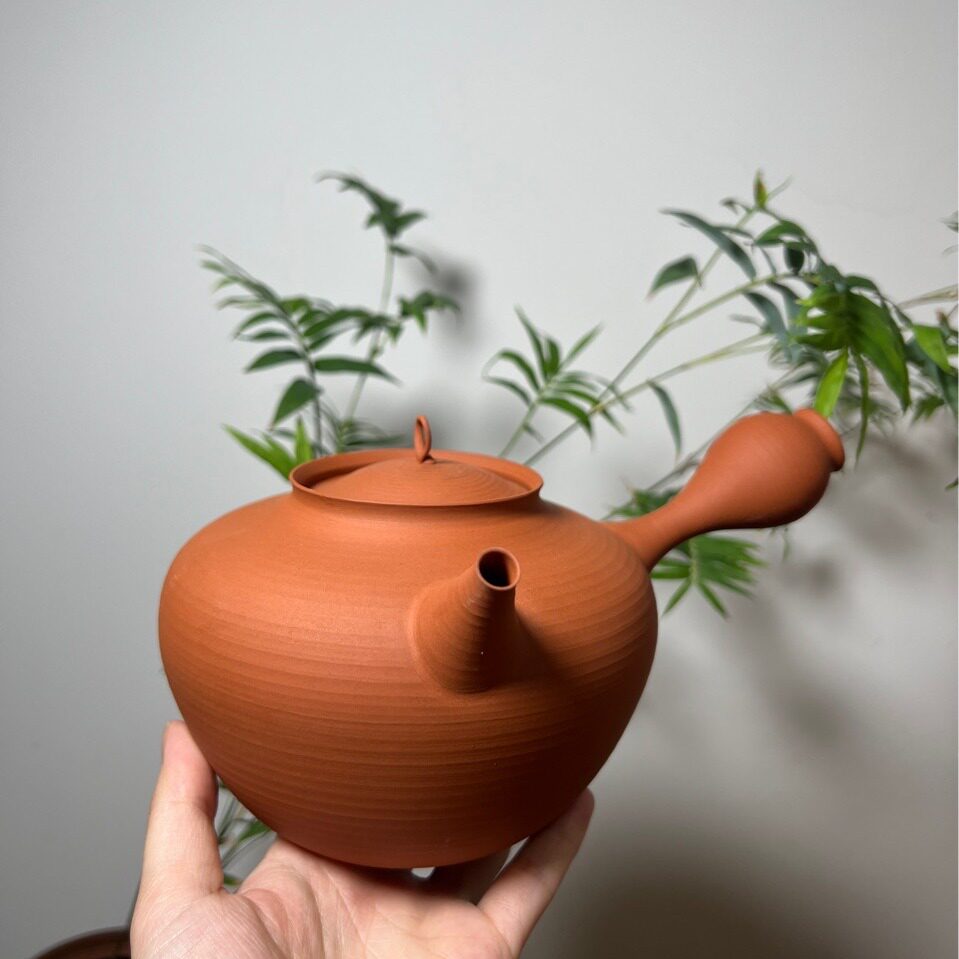 大容量超薄胎手工朱泥砂铫煮水壶围炉煮茶工夫茶电陶炉煮茶壶跳盖