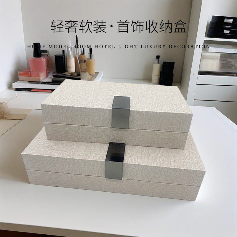 软装设计收纳盒批发摆件高档工艺饰品盒样板间家居玄关装饰储物盒