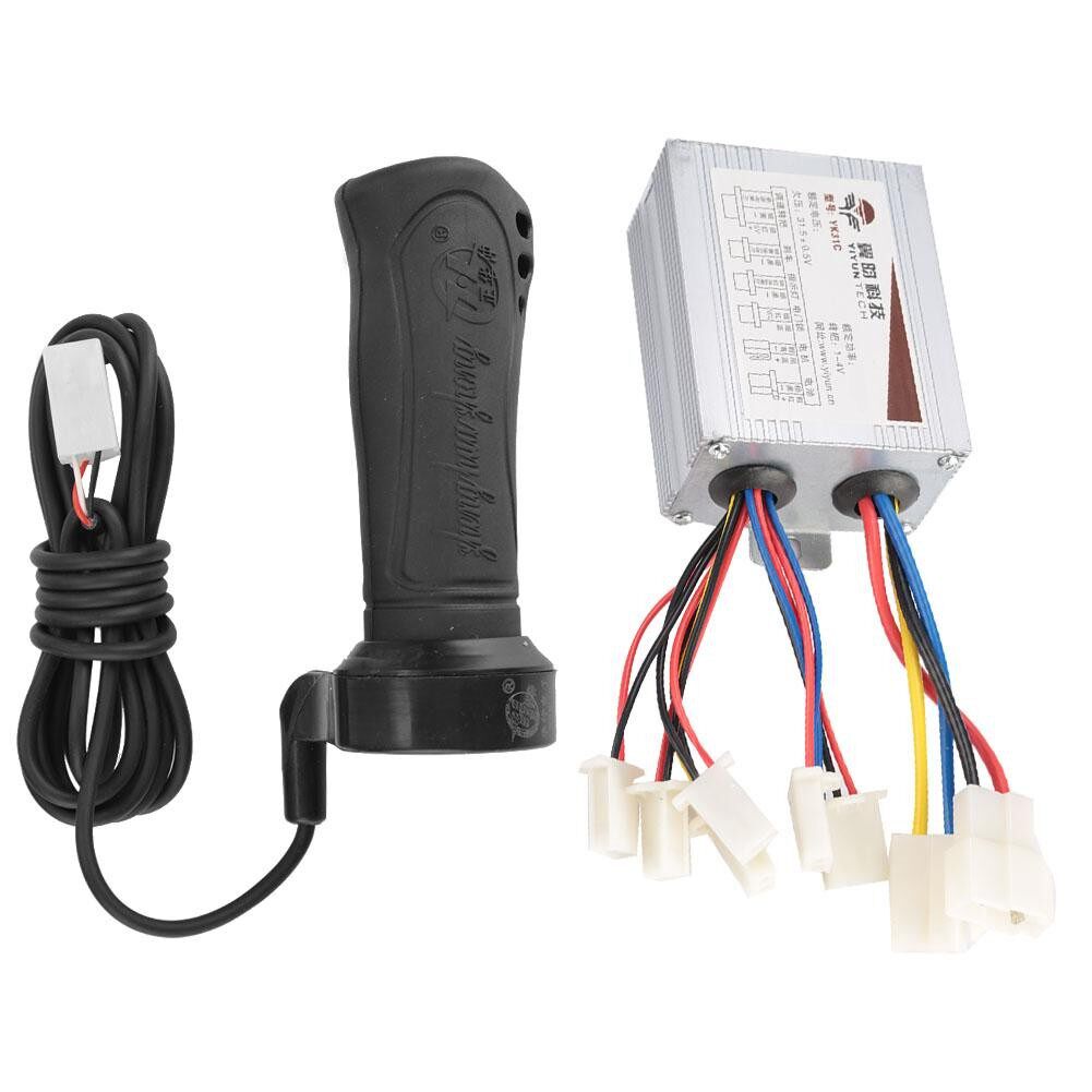 叶多智24V36V48V500W翼昀有刷控制器 加长线转把24V500W有刷控制