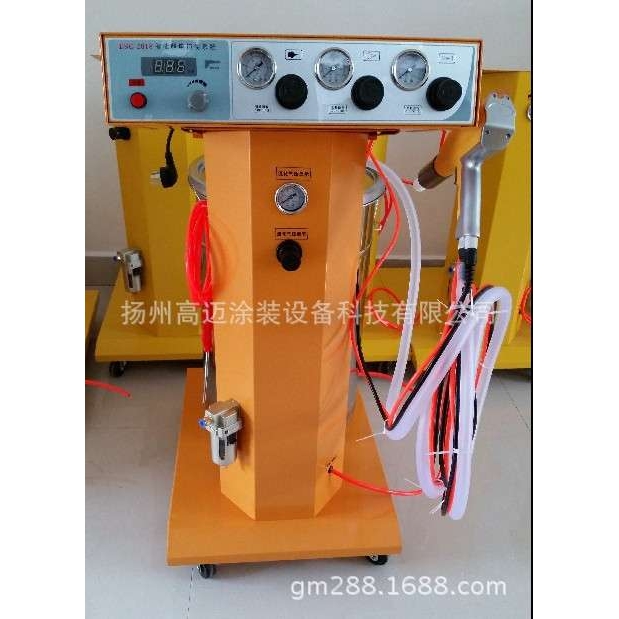智能控制静电喷涂机 灯杆喷涂机 照明器材智能喷塑机 灯具喷塑