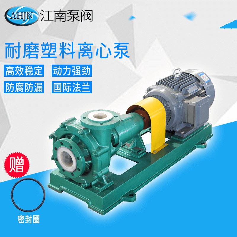 FMB100-80-160工业塑料耐磨泵 污水排水提升泵 卧式离心抽酸泵