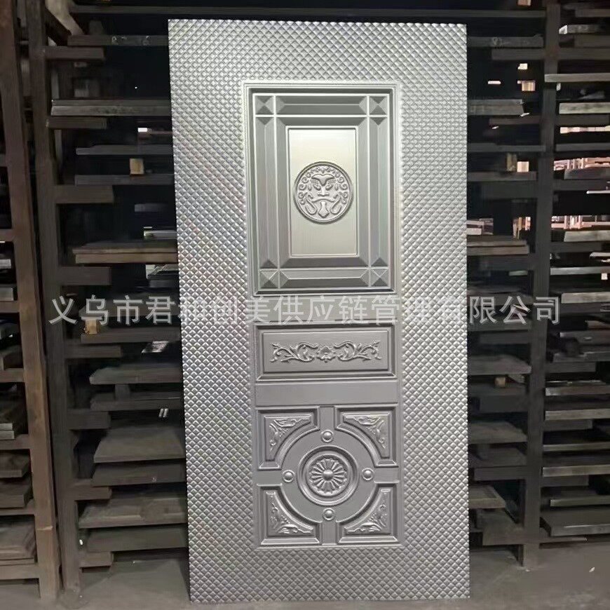 防盗门压花门板厂家出口门皮门面花纹板铁皮冷轧板镀锌板压花板